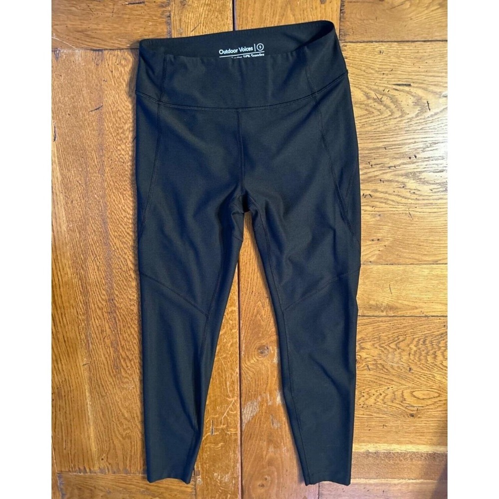 Outdoor Voices Womens Black Activewear Leggings RN147908 Small 294768